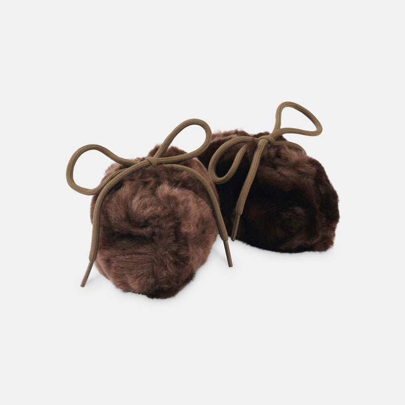 Faux Fur Baby Booties