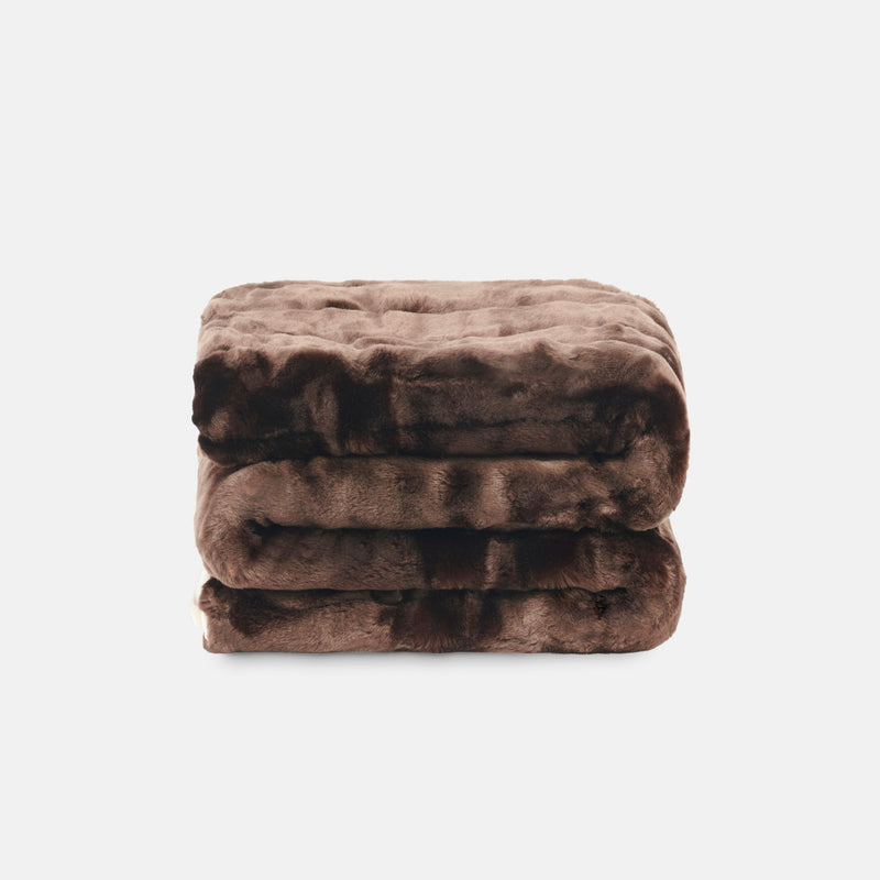 Luxury Faux Fur Mink Throw Blanket