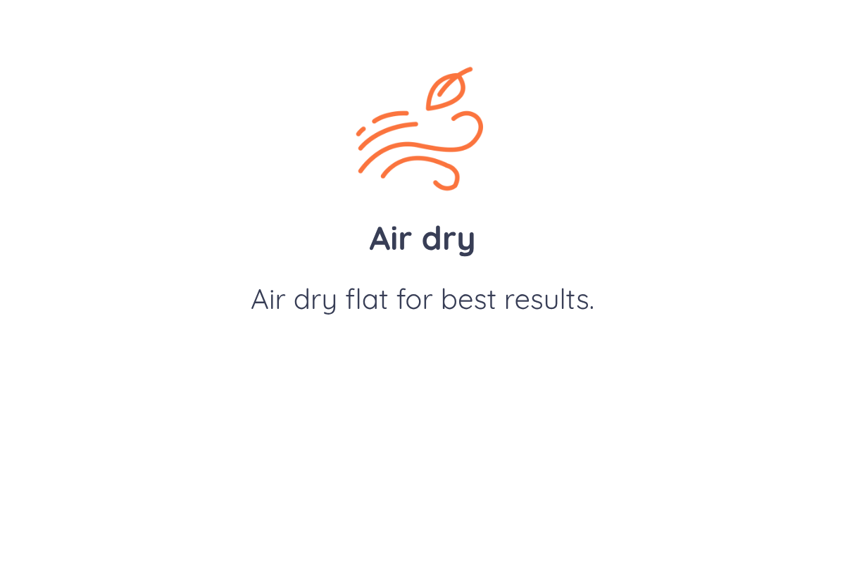 Air dry