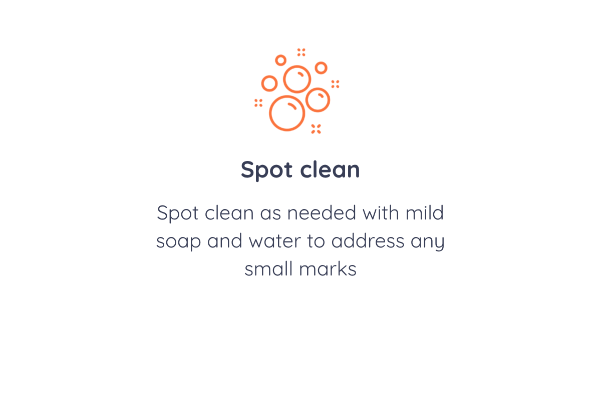 Spot clean
